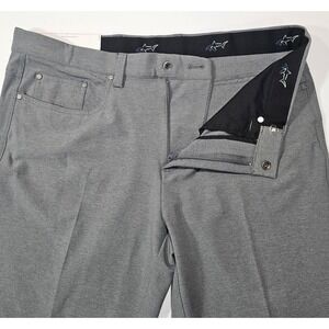 Greg Norman ML75 Mens 34x30 Heather Grey 5-Pocket Stretch Golf Pants New
